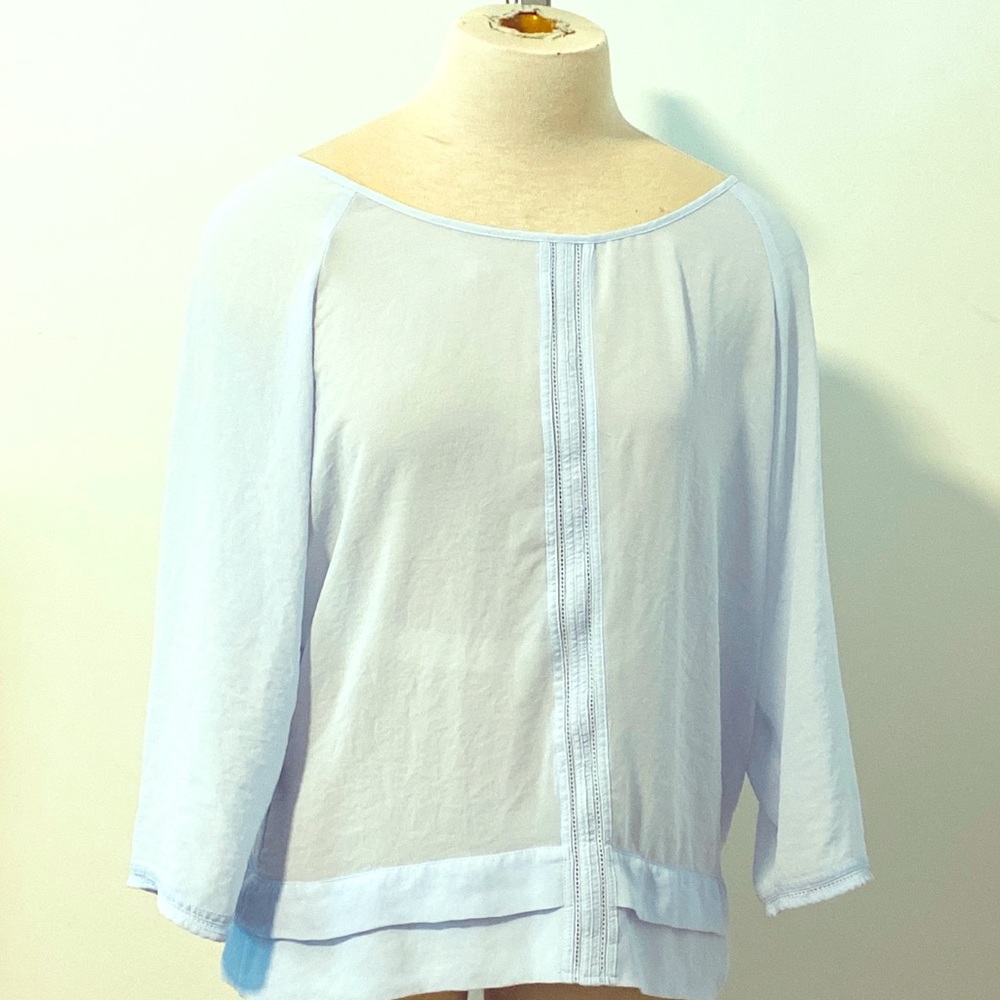 Pretty Blue Flirty Blouse